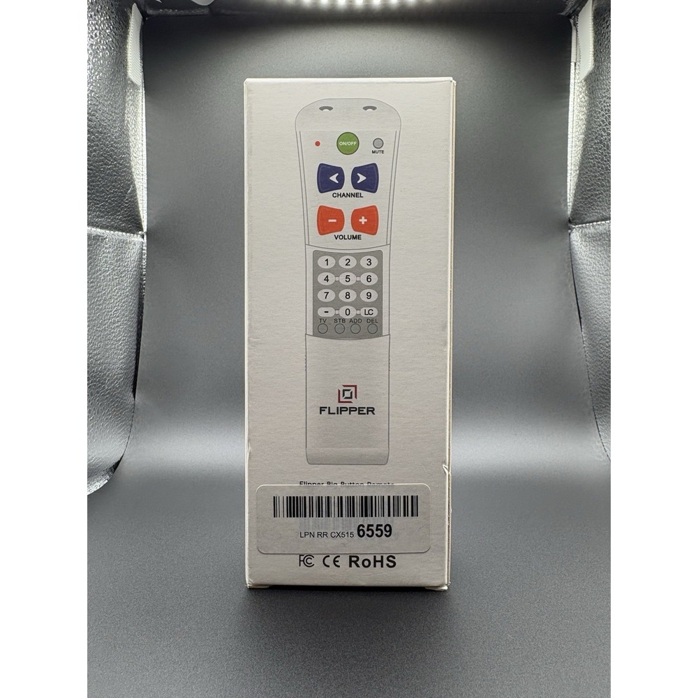 Flipper Universal TV Remote - Senior Friendly Easy Use Remote Control - Picture 4 of 4